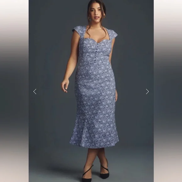 Anthropologie Cecily Fit and Flare Sweetheart Dress by Maeve Size XL - Picture 9 of 10